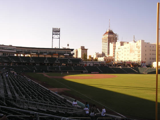 The view from Right Field - Chukchansi Park