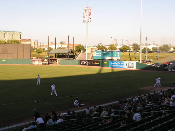 Getting ready for the game - Chukchansi Park